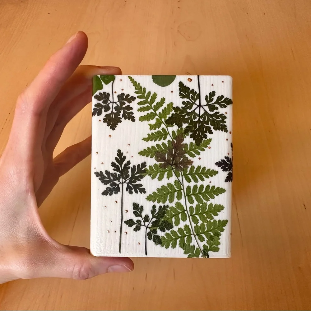 Makeup organizer - Pen Holder - real dried greenery